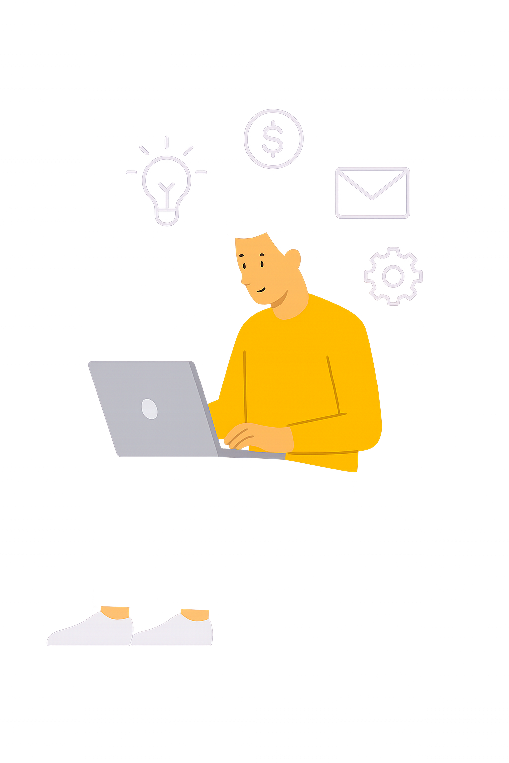 Pessoa assinando digitalmente